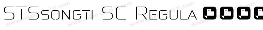 STSsongti SC Regula字体转换